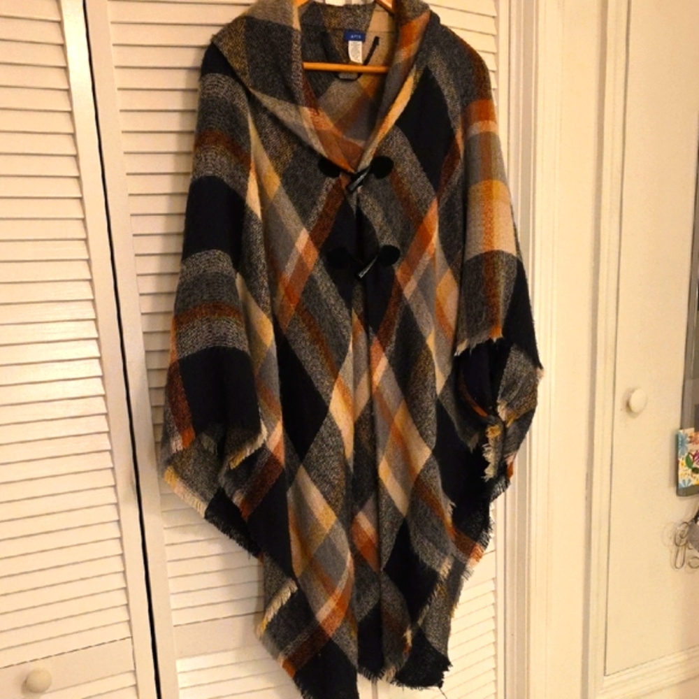 Apt. 9 Cozy Multitone Sweater Poncho